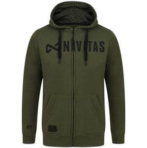 Navitas mikina core zip hoody green - xxl