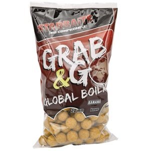 Starbaits boilie grab & go global boilies banana cream - 1 kg 14 mm
