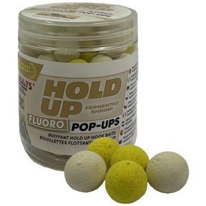 Starbaits plávajúce boilie fluo hold up fermented shrimp 80 g - 14 mm