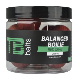 Tb baits vyvážené boilie balanced + atraktor red crab 100 g - 24 mm