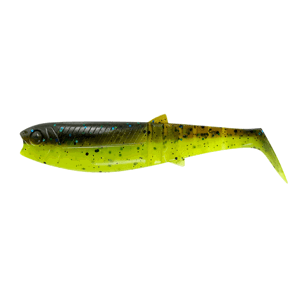 Savage gear gumová nástraha cannibal shad chartreuse pumpkin - 10 cm 9 g