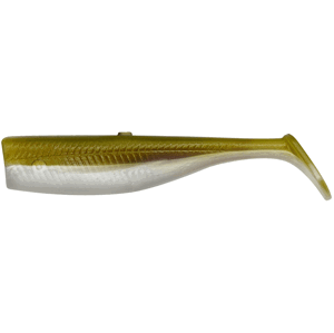 Savaga gear gumová nástraha minnow tail khaki 5 ks -  8 cm 6 g