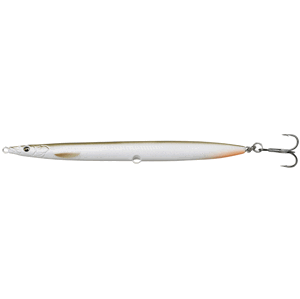 Savage gear sandeel pencil sinking matt white tobis - 12,5 cm 19 g