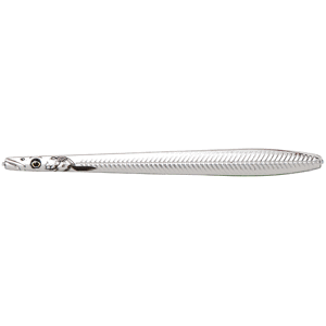 Savage gear line thru sandeel nail silver plating - 10 cm 16 g