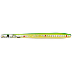 Savage gear line thru sandeel nail fluo green - 12 cm 26 g