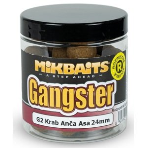 Mikbaits rozpustné boilies gangster g2 krab ančovička asa 250 ml - 24 mm