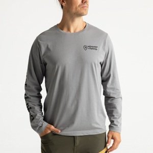 Adventer & fishing tričko dlhý rukáv titanium - veľkosť m