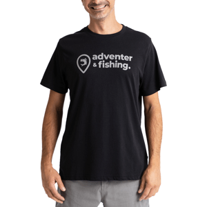 Adventer & fishing tričko black - veľkosť s