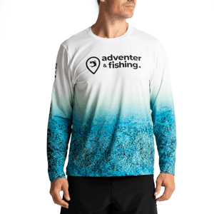 Adventer & fishing funkčné uv tričko white bluefin trevally - veľkosť s
