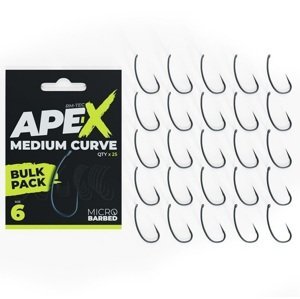 Ridgemonkey háčik ape-x medium curve barbed bulk pack 25 ks - 6