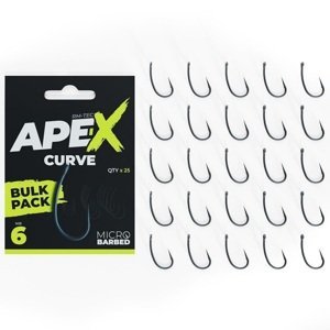 Ridgemonkey háčiky ape-x curve barbed bulk pack 25 ks - 4