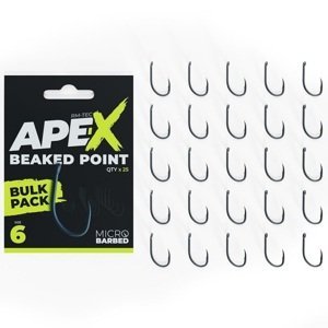 Ridgemonkey háčiky ape-x beaked point barbed bulk pack 25 ks - 6