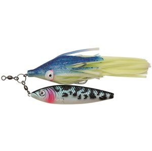 Kinetic pilker halibut jigger blue dark spots