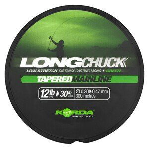 Korda ujímaný vlasec longchuck tapered mainline green - 0,30-0,47 mm 12-30 lb