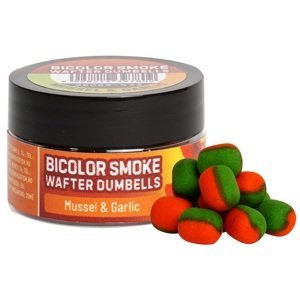 Benzar mix bicolor smoke wafters dumbells 10x8 mm 30 ml - mušľa-cesnak