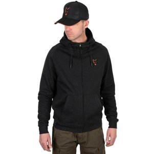 Fox mikina collection lightweight hoodie orange black - m