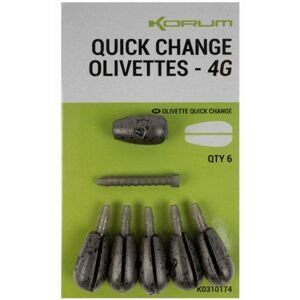 Korum rýchlovýmenná záťaž quick change olivettes - 4 g