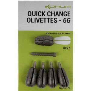 Korum rýchlovýmenná záťaž quick change olivettes - 6 g