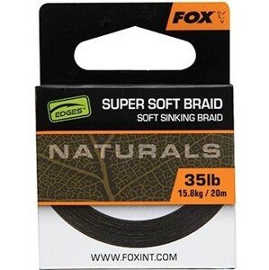 Fox náväzcová šnúrka naturals soft braided hooklength 20 m - 20 lb