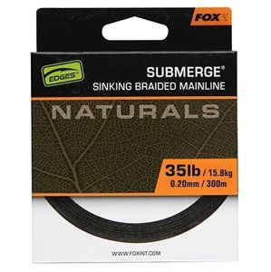 Fox splietaná šnúra naturals submerge braid 300 m - 0,30 mm 24,9 kg