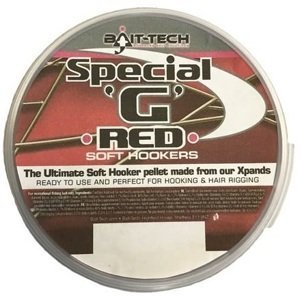 Bait-tech mäkčené pelety soft hookers special g 180 ml 6 mm - red