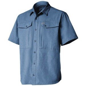 Geoff anderson košeľa zulo ii modrá krátky rukáv - xxl