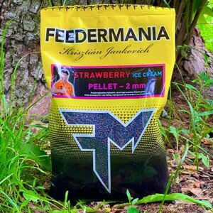 Feedermania pelety 60:40 pellet mix 2 mm 700 g - strawberry ice cream (jahodová zmrzlina)