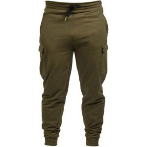 Avid carp tepláky cargo joggers green - m