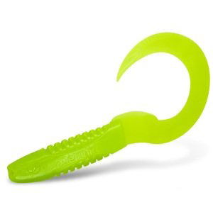 Delphin gumová nástraha twistax  eel tail uvs greench 5 ks - 6 cm