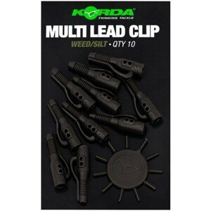 Korda závesky multi lead clip - weed/silt
