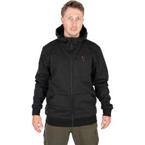 Fox bunda collection soft shell jacket black orange - xl