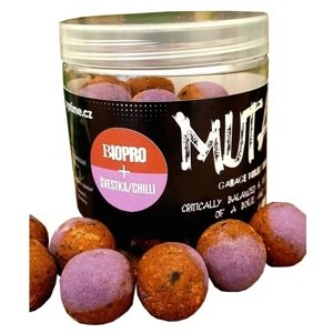 G.b.u. vyvážené boilies mutant biopro slivka chilli 130 g - 20 mm