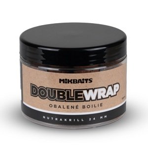 Mikbaits double wrap boilie maniaq nutrakrill 500 ml - 20 mm