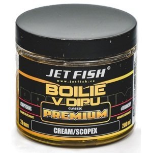 Jet fish boilie v dipe premium clasicc 200 ml 20 mm - cream scopex