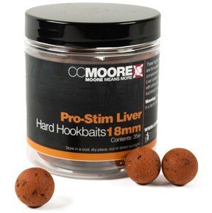 Cc moore tvrdené boilie pro-stim liver hard hookbaits - 18 mm 35 ks