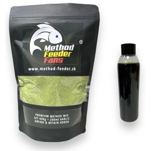 Method feeder fans premium method mix set 600 g + 200 ml booster - cesnak