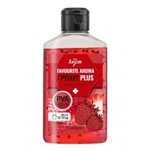 Carp zoom booster favourite aroma liquid pellet plus 200 ml - jahoda