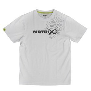Matrix tričko white hex print t-shirt - l