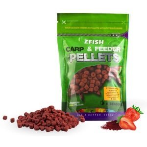 Zfish chytacie pelety carp & feeder pellets 8 mm 200 g - strawberry robin red