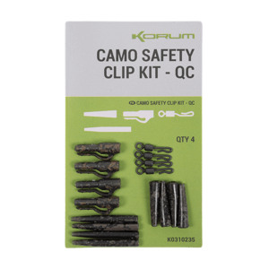 Korum závesky camo safety clip kit qc 4 ks