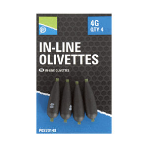 Preston innovations olovká inline olivettes 4 ks - 4 g