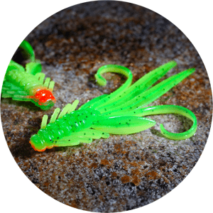 Redbass gumová nástraha nymfa fluo/green rh uv - xxl 20 cm 33 g