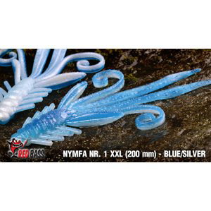 Redbass gumová nástraha nymfa blue/silver - xxl 20 cm 33 g