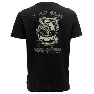 Grundéns tričko dark seas x grundens luminate ss t-shirt black - xl