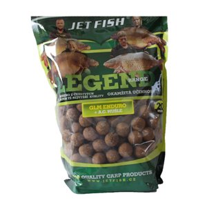 Jet fish boilie  legend range glm enduro + a.c. mušľa - 1 kg 24 mm