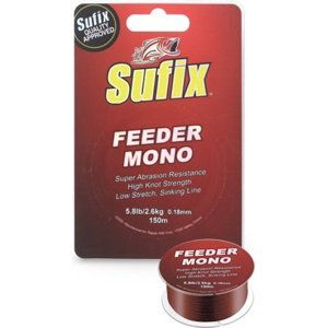 Sufix  vlasec  feeder mono 150 m-priemer 0,20 mm / nosnosť 7,3 lb