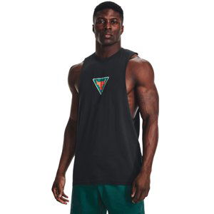 UNDER ARMOUR-UA PROJECT ROCK DMND MUSCLE TANK-BLK Čierna XXL