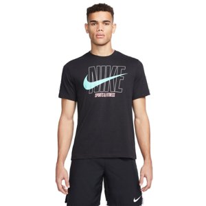 NIKE-M NK DF TEE SLUB HBR-Blue Modrá S