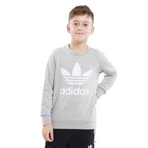 ADIDAS ORIGINALS-TREFOIL CREW-GD2709-medium grey heather Šedá 176