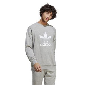 ADIDAS ORIGINALS-TREFOIL CREW-IA4857-medium grey heather Šedá XXL